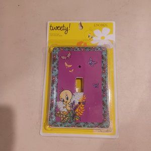 2007 Tweety Looney‎ Tunes Encore Ceramic Wall Switch Cover NEW